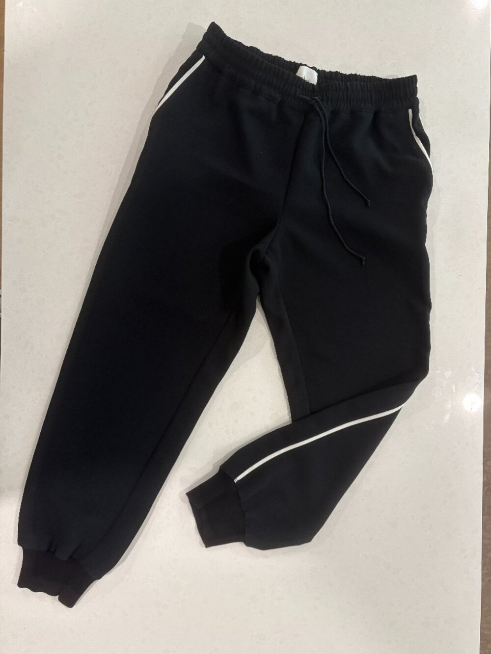 ✨ Black Pants with White Side Stripe ✨